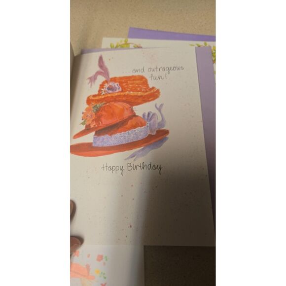 Lot Of 3 Red Hat Cards Happy Birthday New - Picture 6 of 8